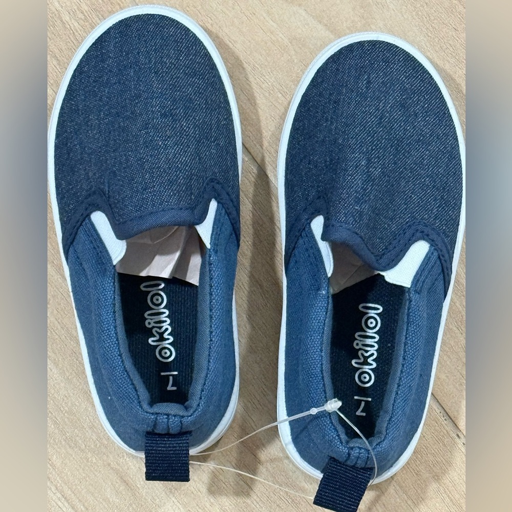Okilol Navy Slip-On Sneakers for Kids